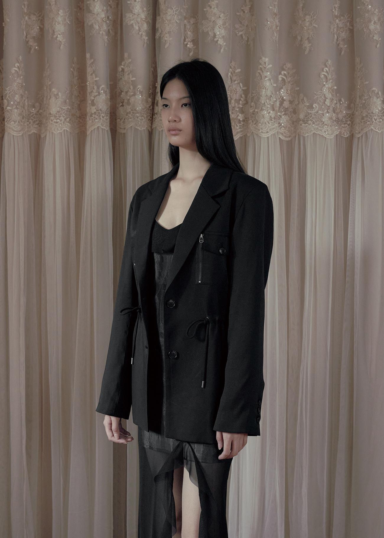 《bohemian seoul》 SINGLE-BREASTED STRING BLAZER