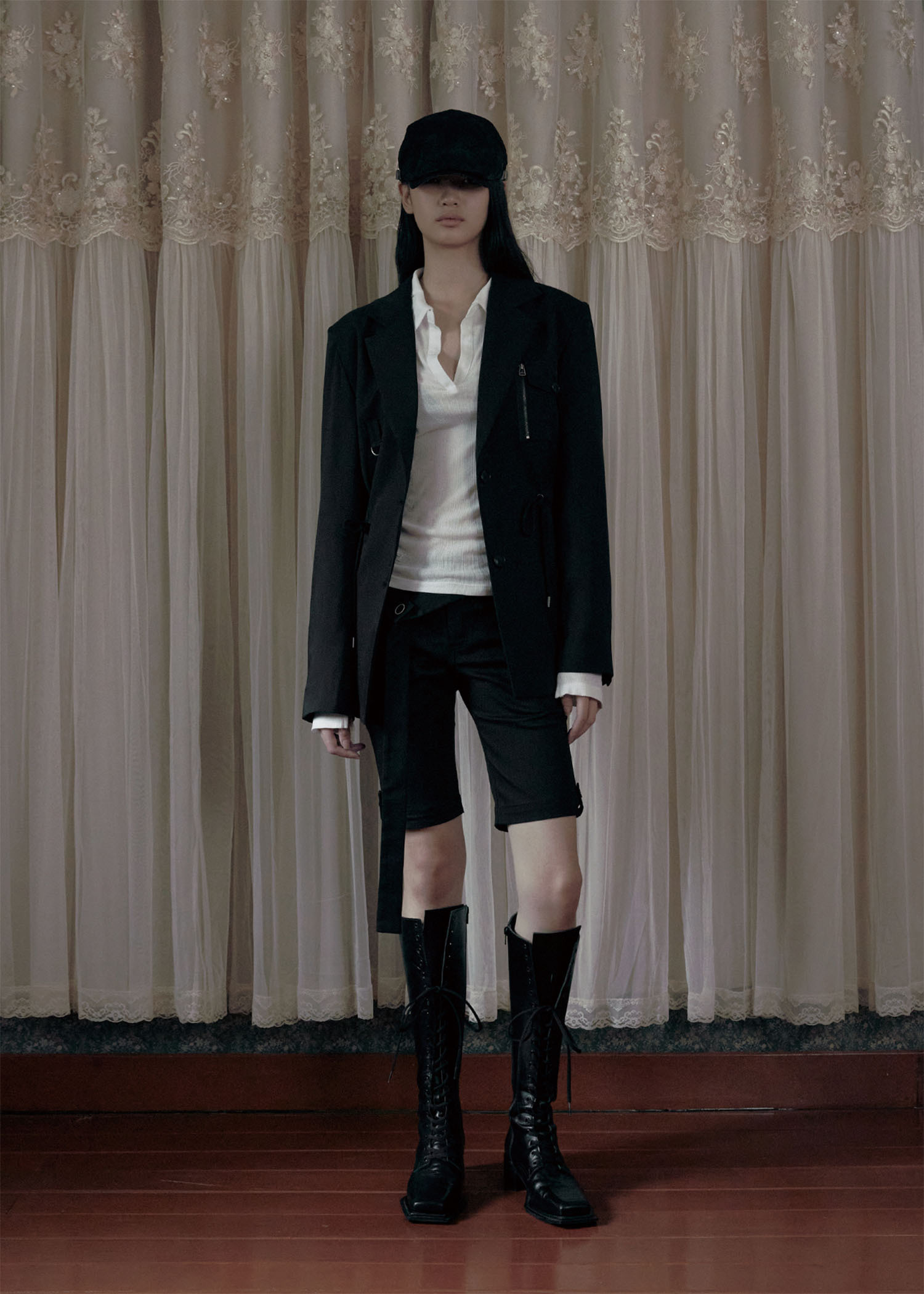 《bohemian seoul》 SINGLE-BREASTED STRING BLAZER