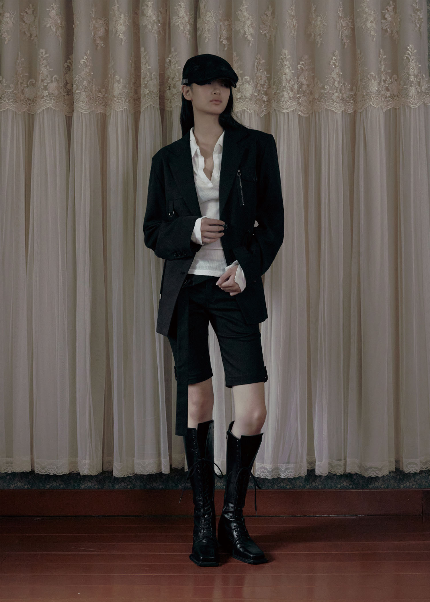 《bohemian seoul》 SINGLE-BREASTED STRING BLAZER