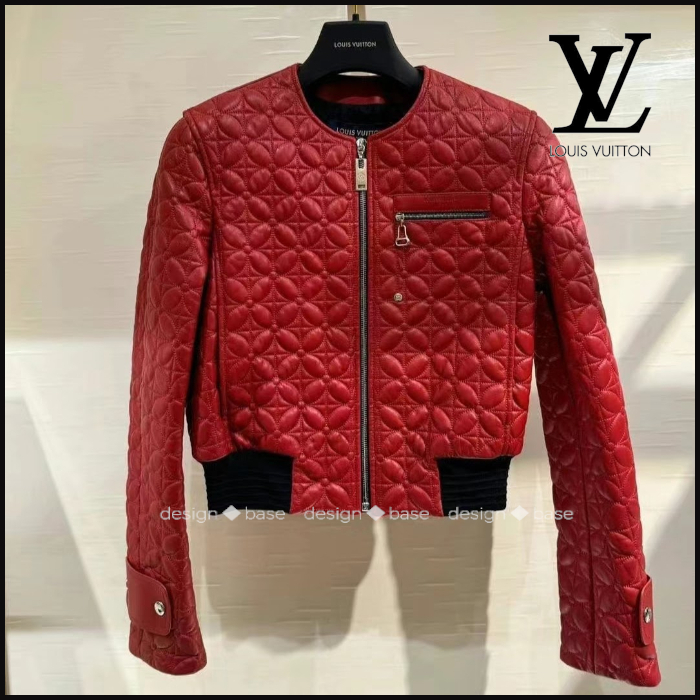 ◆【 LV 】モノグラムフラワーキルティングボンバージャケット