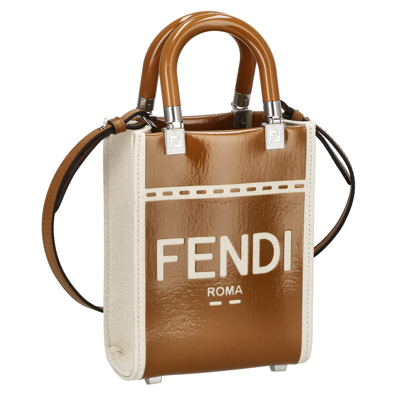 フェンディ FENDI 2WAY ショルダーバッグ SUNSHINE 色 CARAMEL