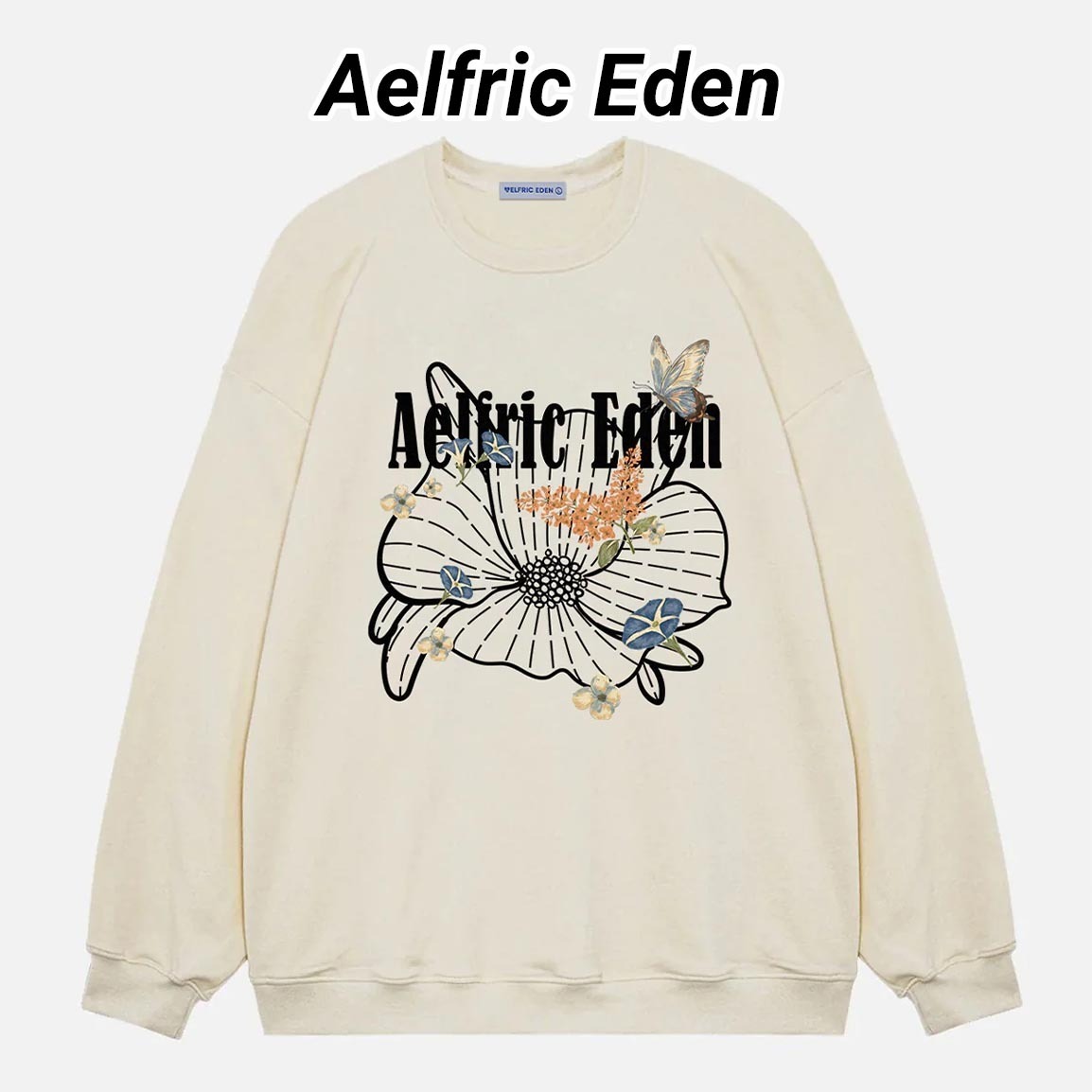 ◆Aelfric Eden◆Flower Print スウェットシャツ 送料込