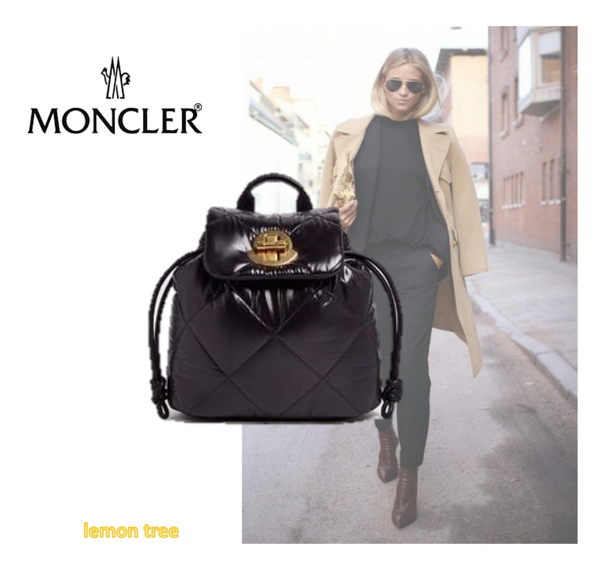 MONCLER バックパック Puf Backpack フェミニンな雰囲気