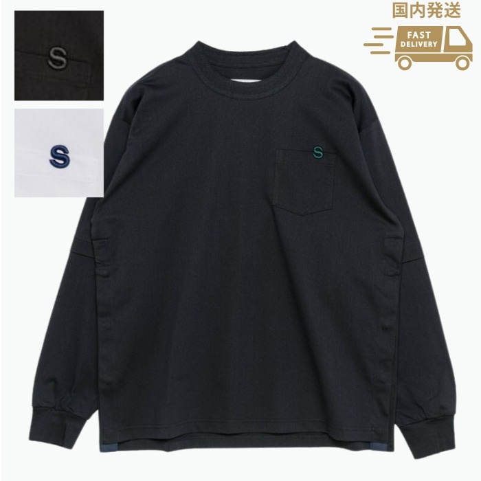 《sacai》コットンジャージー 長袖Tシャツ
