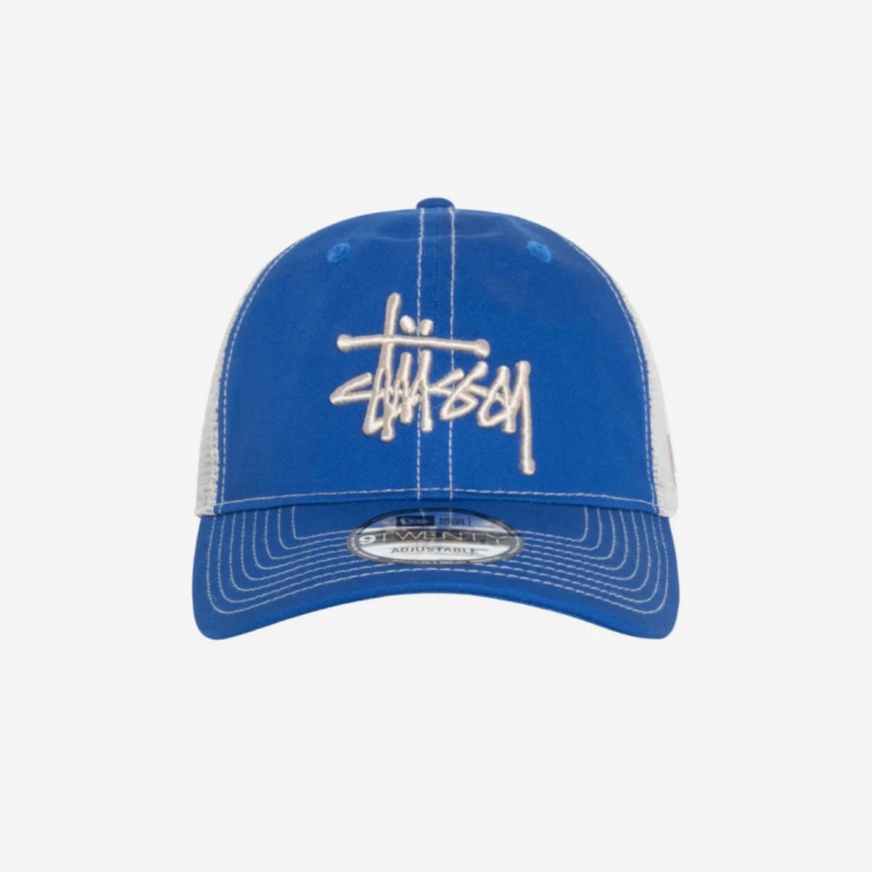 STUSSY トラッカーキャップ　NEW ERA New Era 9TWENTY Washed Basic Trucker – Night Black