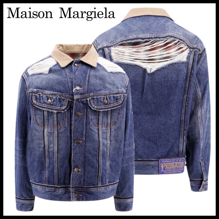◆Maison Margiela◆×ペンドルトン ダメージデニムジャケット