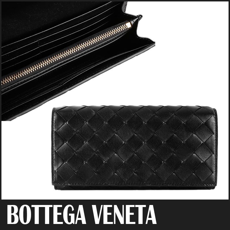 送料関税込☆BOTTEGA VENETA イントレチャート 小銭入れ 長財布