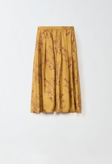 《送料無料》FABIANA FILIPPI Printed silk twill skirt