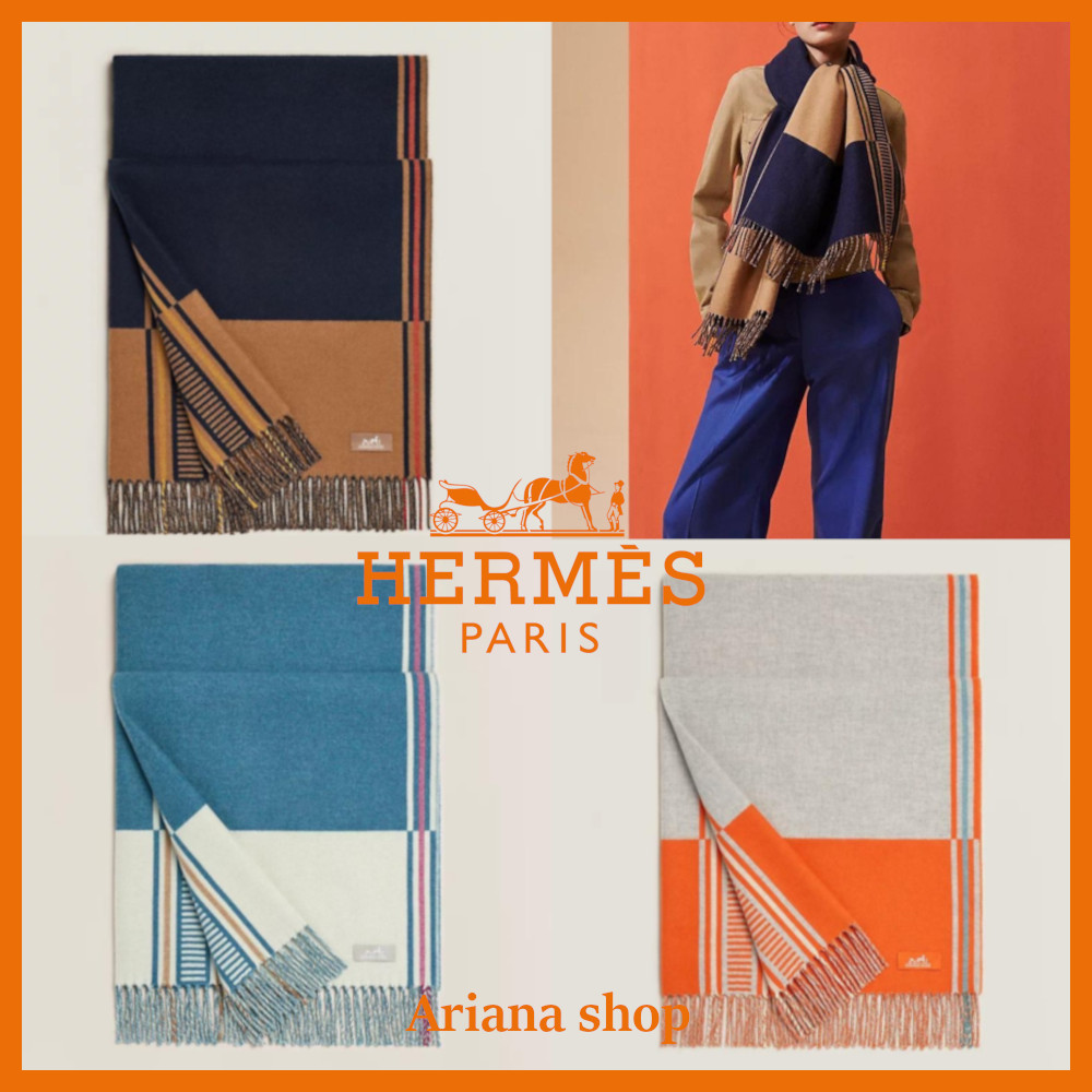 【エレガント♪】HERMES カシミヤストール 《リジエール》