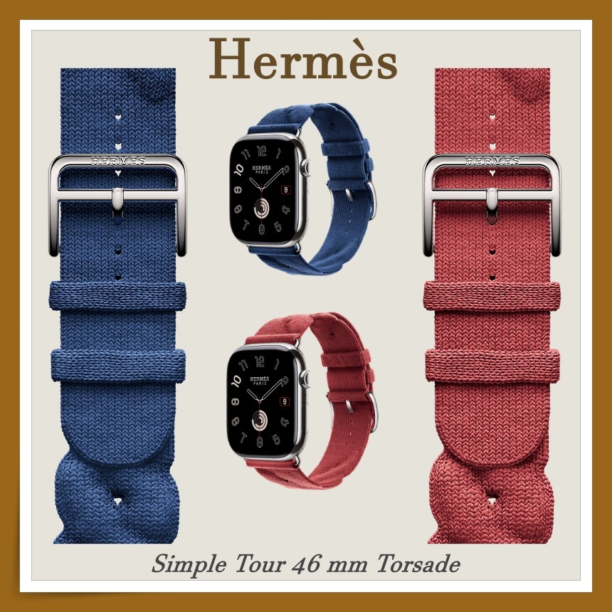 *HERMES* バンド シングルツアー 46mm シンプル スタイリッシュ HERMES* バンド シングルツアー 46mm シンプル スタイリッシュ