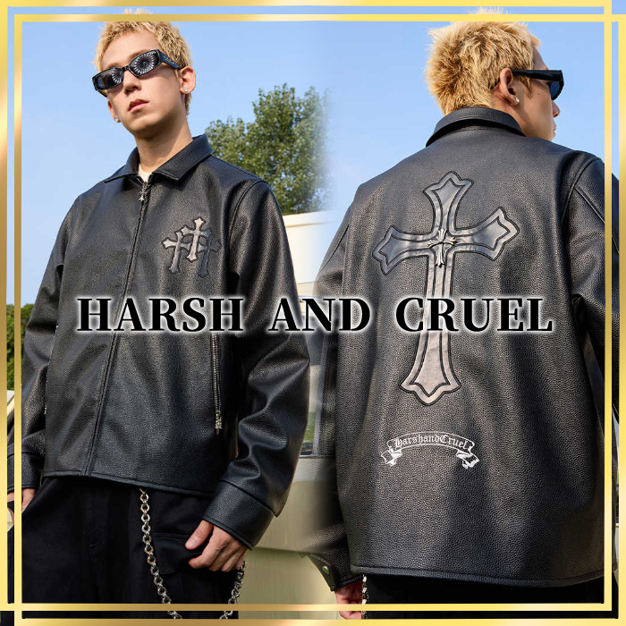 国内発/日本未入荷☆HARSH AND CRUEL☆レザー ジャケット☆