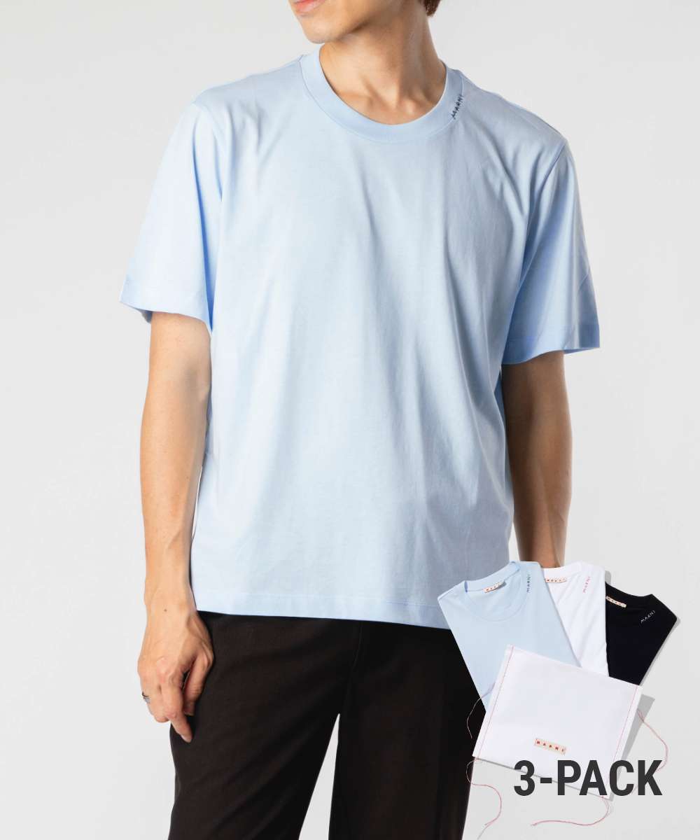 【3枚セット】マルニ MARNI THJE0211X2 UTCZ68 Tシャツ