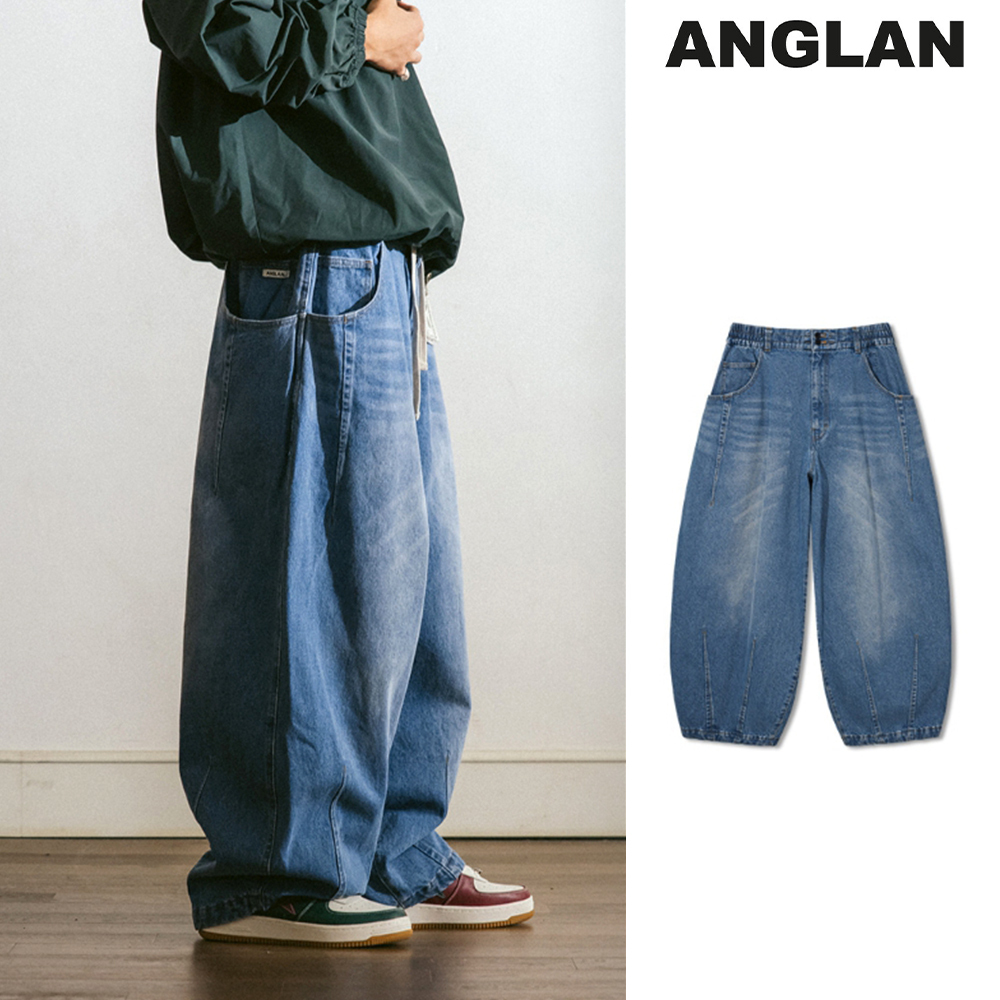 【ANGLAN】24FW★ [AG] Pit Pocket Dart Denim Balloon Pants