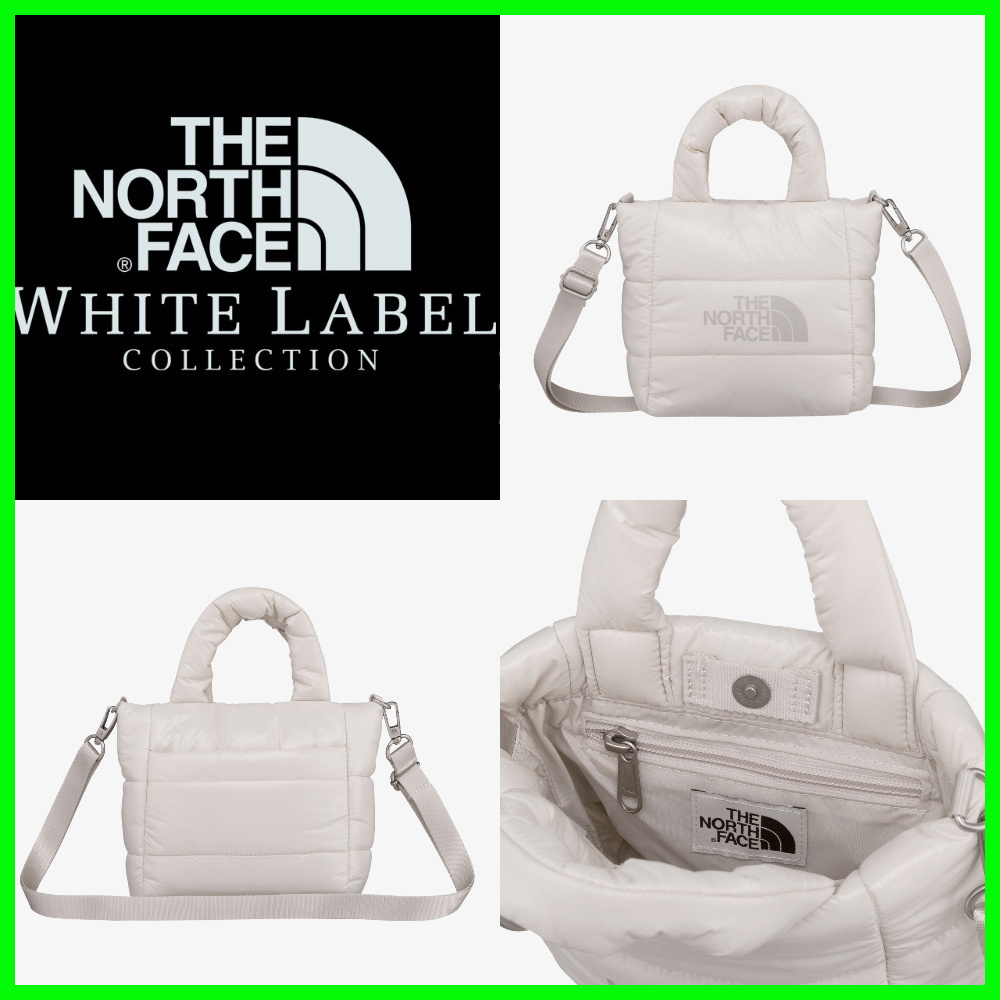 ★THE NORTH FACE★ White Label Plumpy Tote Bag Mini SILVER G org.jpg