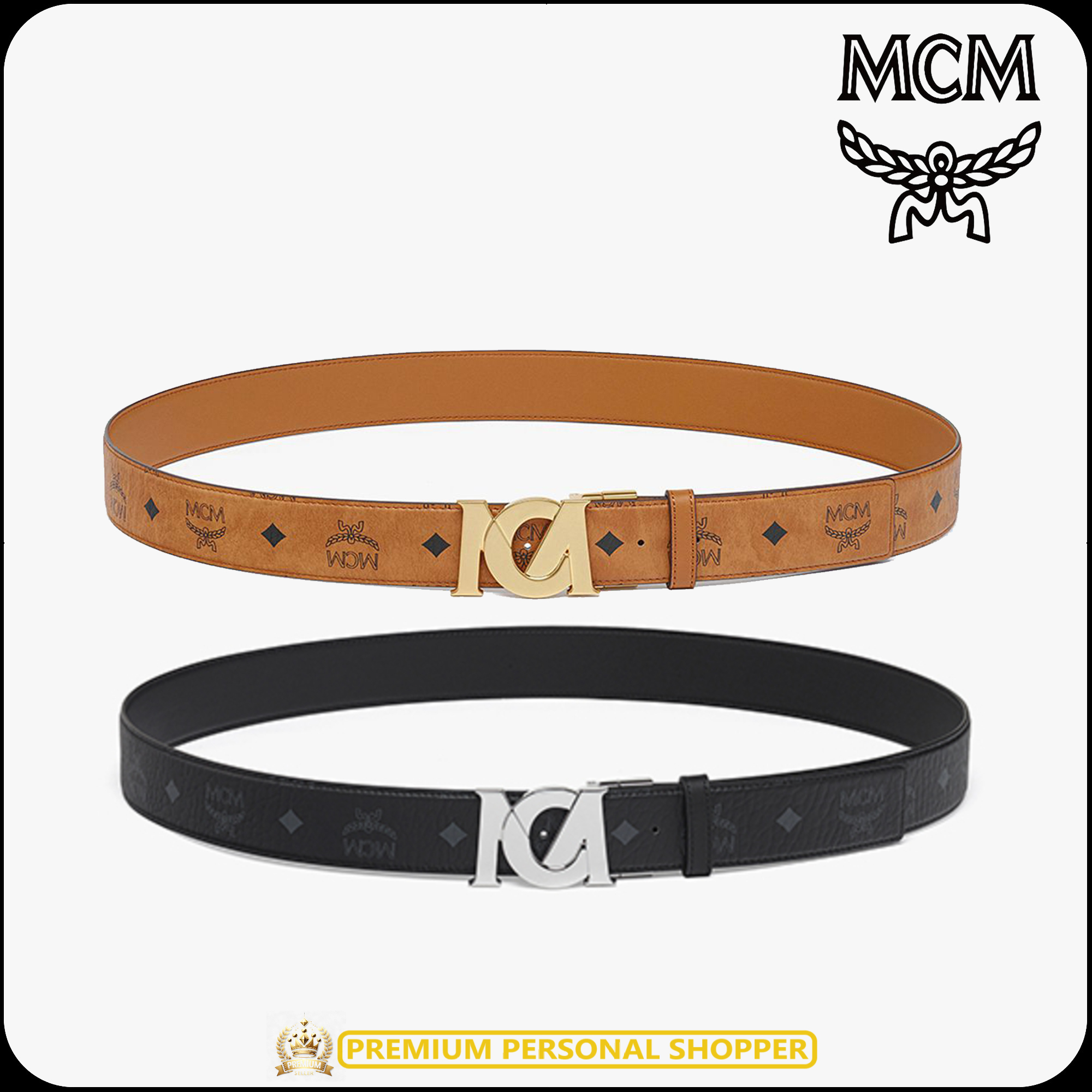 [MCM]★韓国人気★M-Art Visetos Reversible Belt 1.5