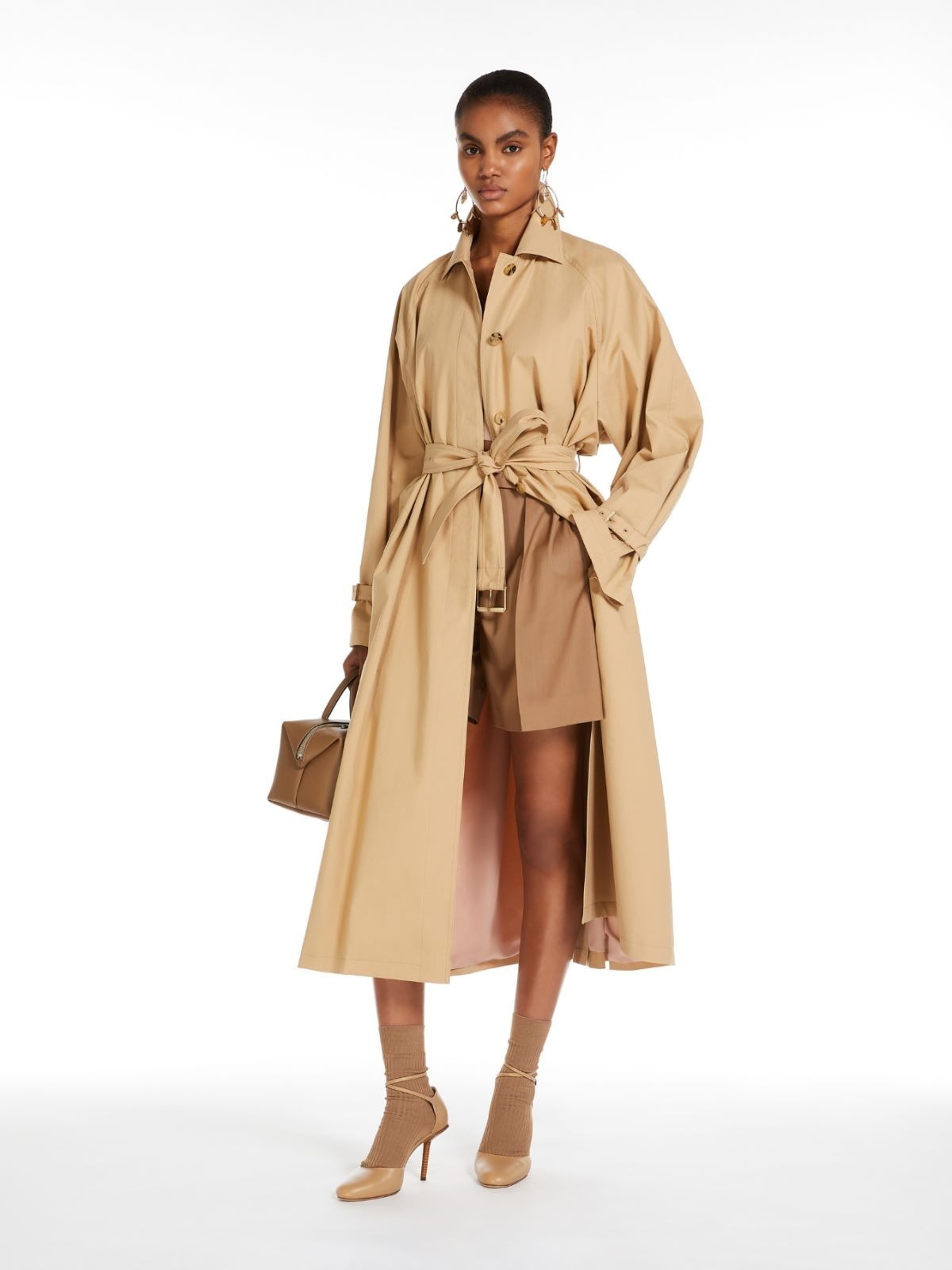 【コーデが冴える♪】MaxMara《MEMO》メモ トレンチ コート