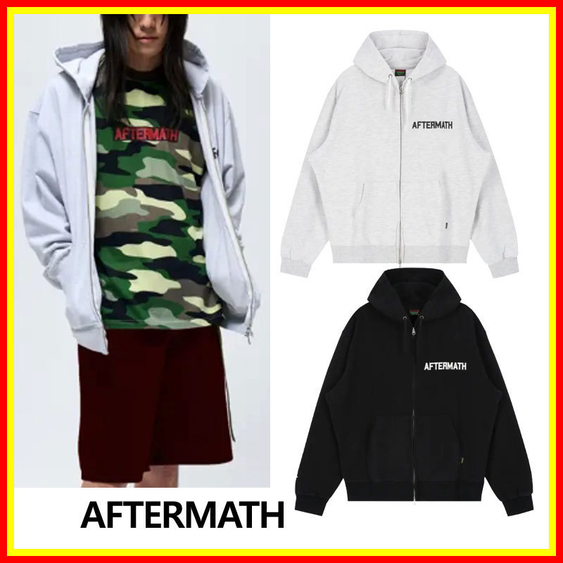 [AFTERMATH] AFTERMATH LOGO ZIP UP HOODIE /追跡付