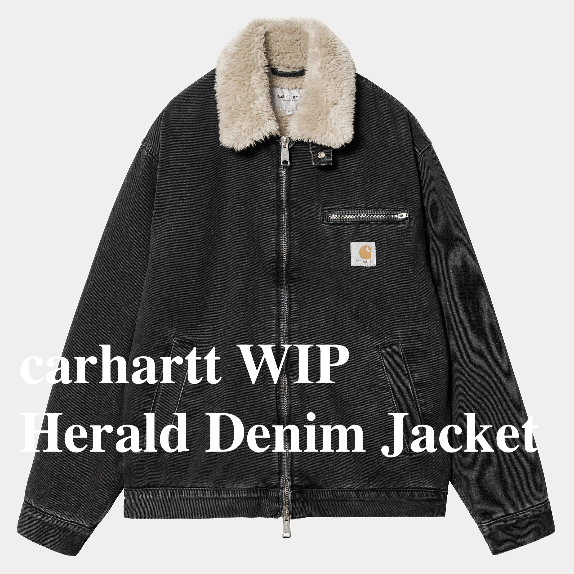 ★ドイツ発*carhartt WIP*Heraldファー襟裏地デニムジャケット/B
