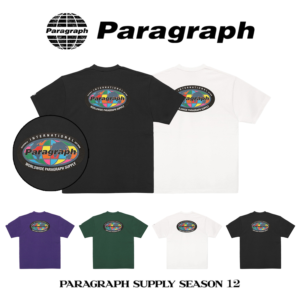 【Paragraph】24FW★ No.022 COLORFUL EARTH LOGO T SHIRT