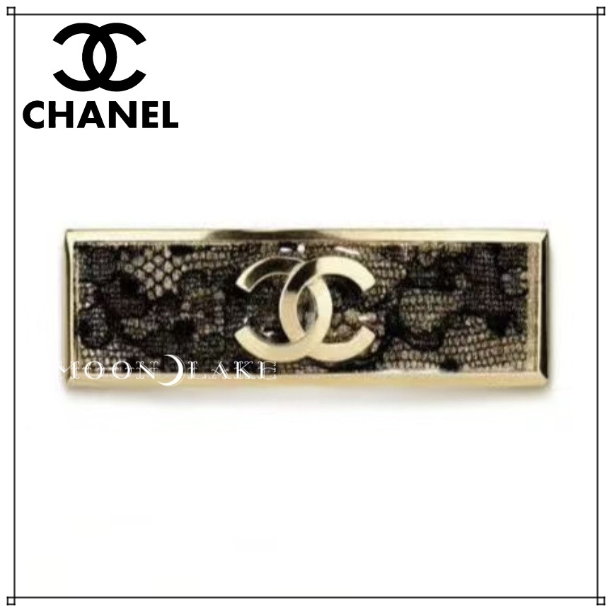 ≪24K★≫CHANEL バレッタ レース風