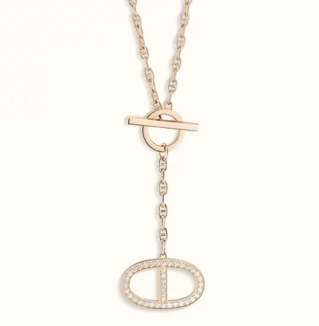 上品な逸品【HERMES】シェーヌダンクル《コントゥール》GM