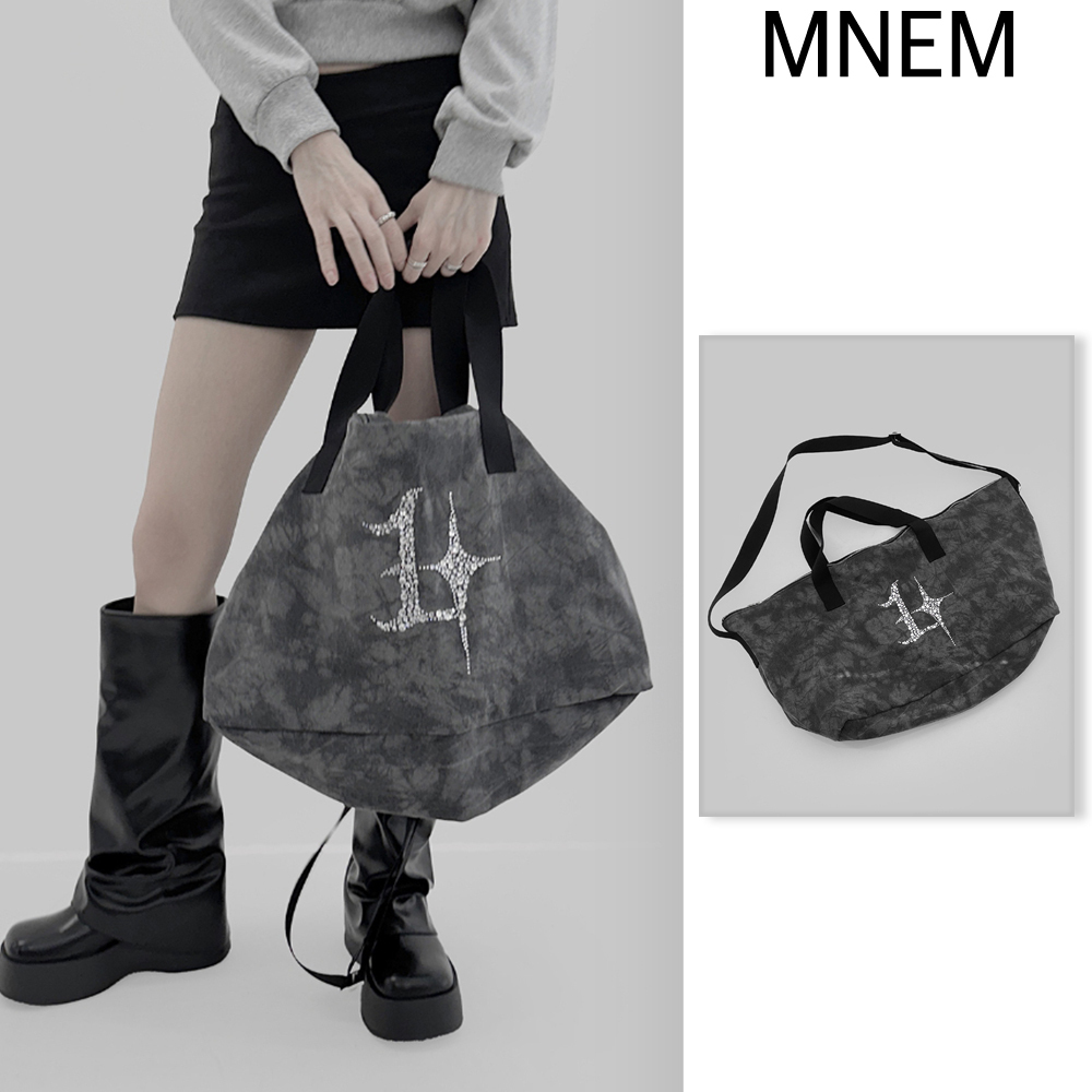 【mnem】Marke Washed Big Crossbag