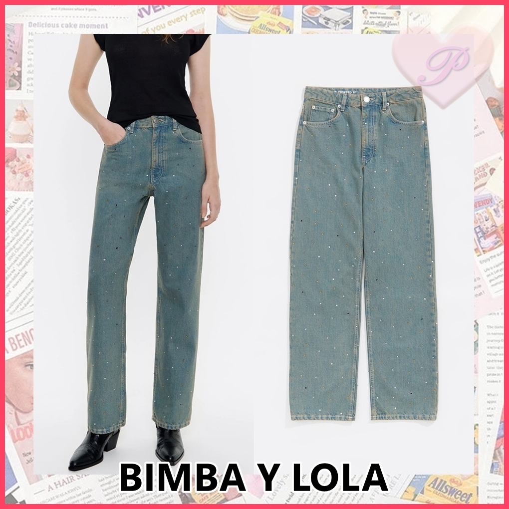 【BIMBA Y LOLA】ストーン装飾ジーパン