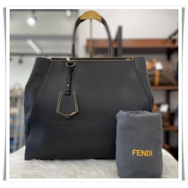 美品【FENDI】レザートートバッグ ハンドバッグ