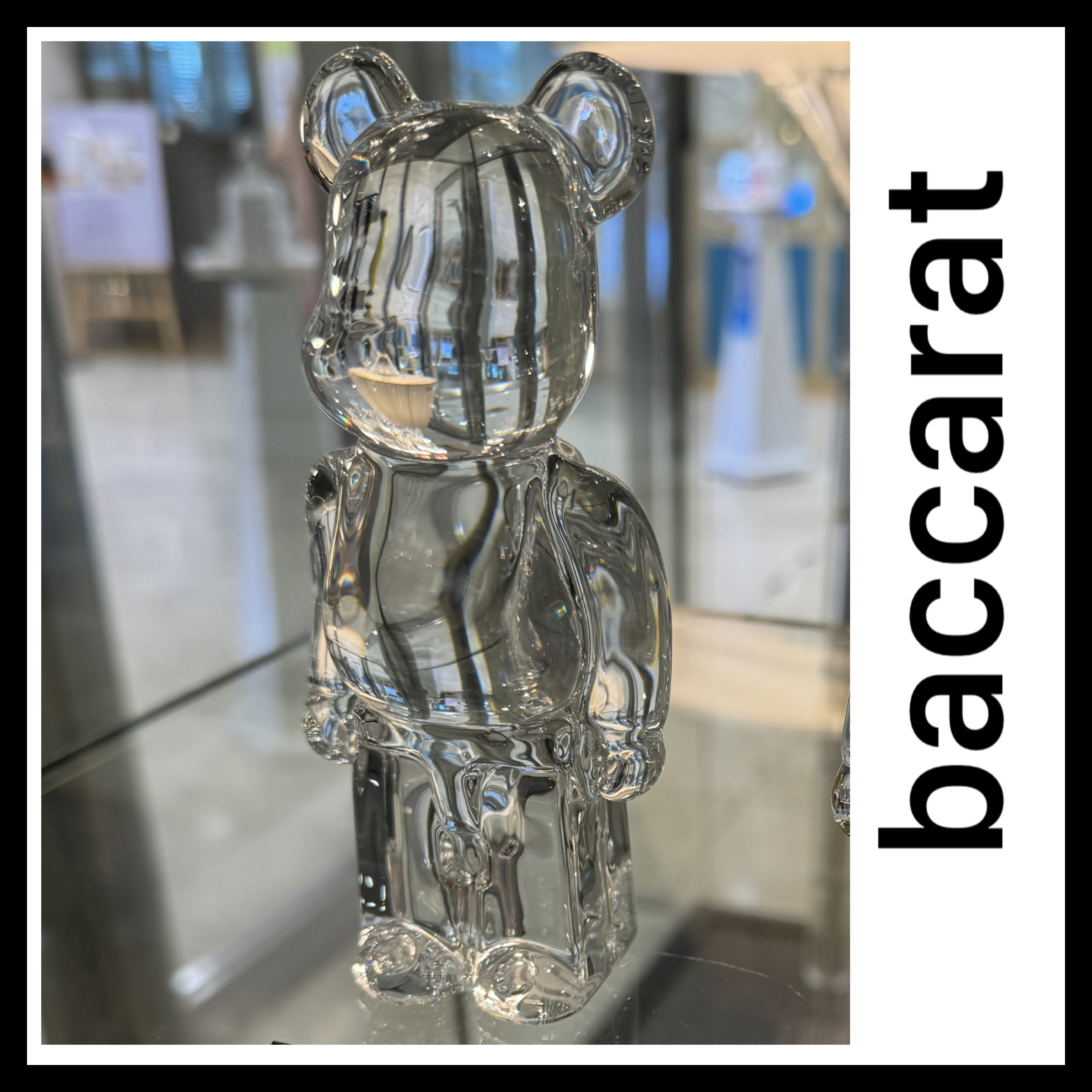 ●baccarat バカラ ベアブリック 置き物 ギフト