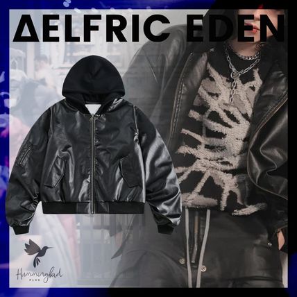 【Aelfric Eden】 ウォッシュド フェイクレザー ジャケット Aelfric Eden Washed Faux Leather Jacket – Aelfric eden