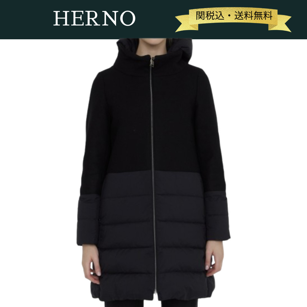 【関税・送料込】HERNO 24AW ウールキルティングナイロンコート