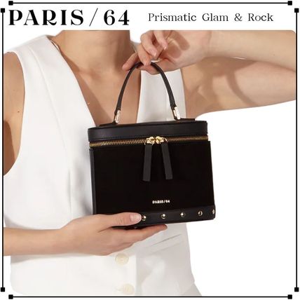 PARIS/64◇Always ショルダーバッグ 巾着レザー【送料関税込】 巾着バッグ ハンドバッグ メンズ レディース 本革 レザー 巾着