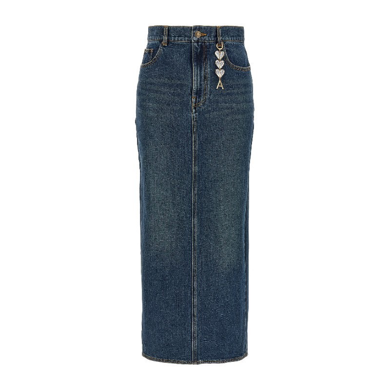 スカート AREA FW24 'Zip Slit Midi' skirt (PF24AWSK0018DE01 BLU)