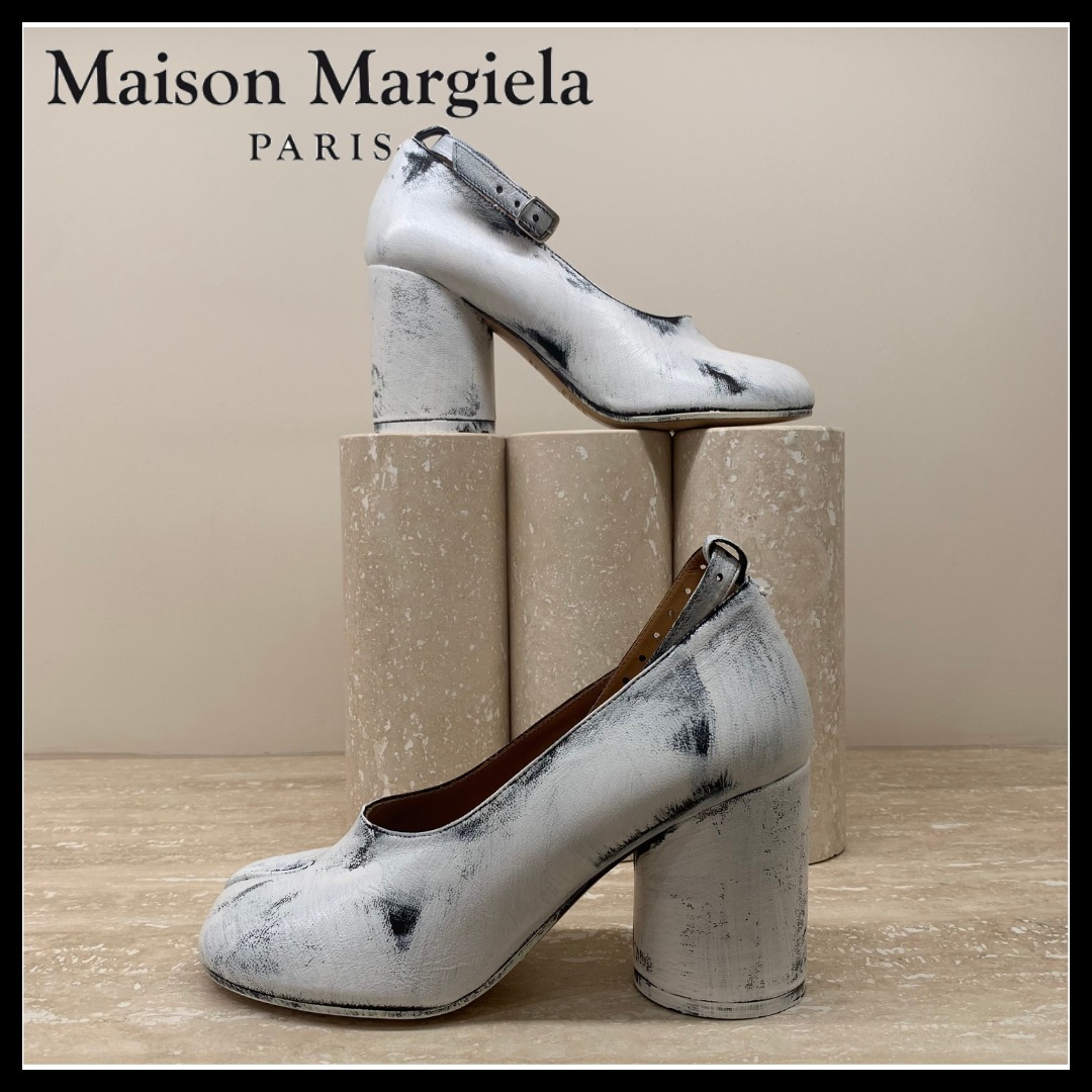 【新作】Maison Margiela タビ ビアンケット ストラップパンプス