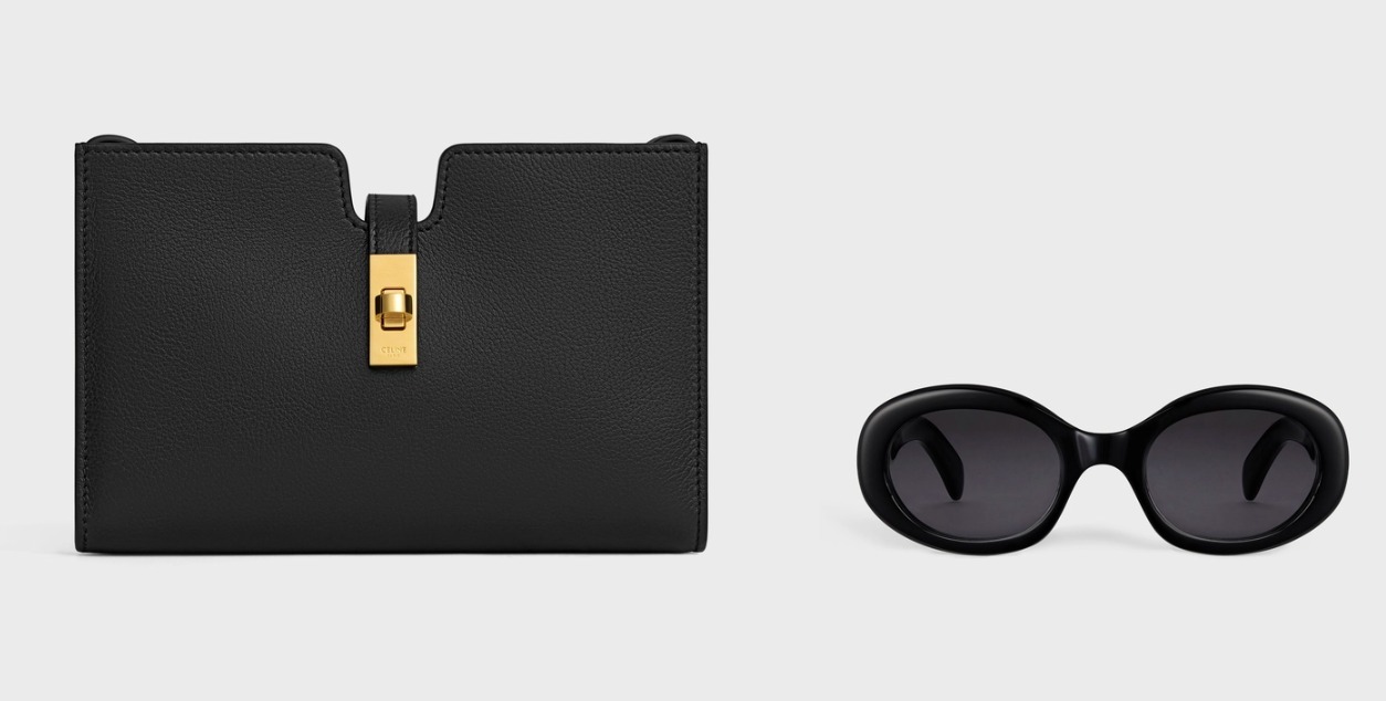 海外限定*CELINE*ストラップ ポシェット 16 セーズ ブラック 国内完売◇CELINE◇ストラップ ポシェット 16（セーズ）