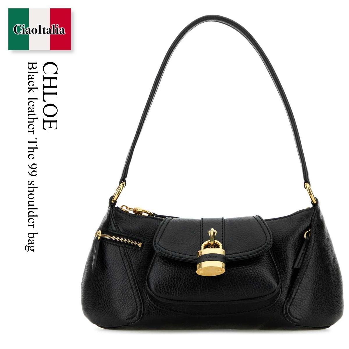 ショルダーバッグ・ポシェット Chloe Black Leather The 99 Shoulder Bag
