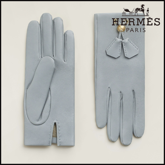 ■フェミニン【 HERMES 】手袋 《ジュディス》 エクスリブリス