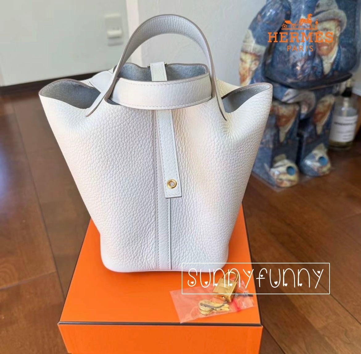 HERMES ピコタンロック18PM グリペール(Gris Pale/M4)