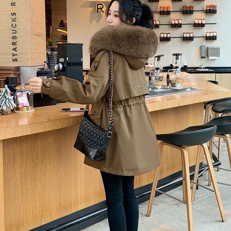 フェイクファー 取り外し可能 モッズコート 5色 韓国