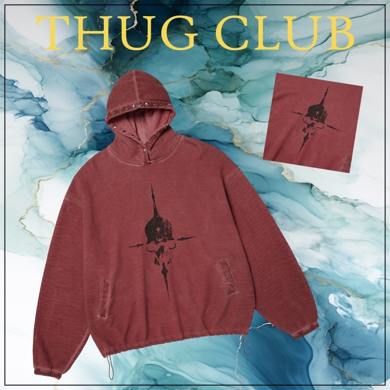 [Thug Club] Peace Stud Hoodie ☆送料込☆ THUG CLUB - Peace Stud Hoodie | HBX - Globally Curated