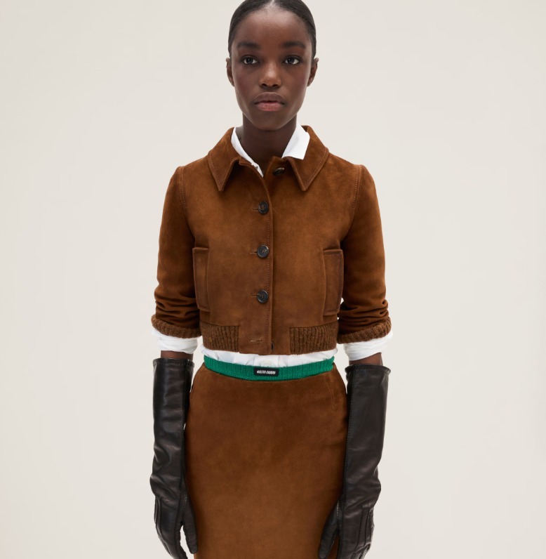 《送料無料》 MIU MIU Suede jacket