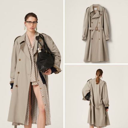 Miu Miu（ミュウミュウ）カーキ ダブルブレストコート