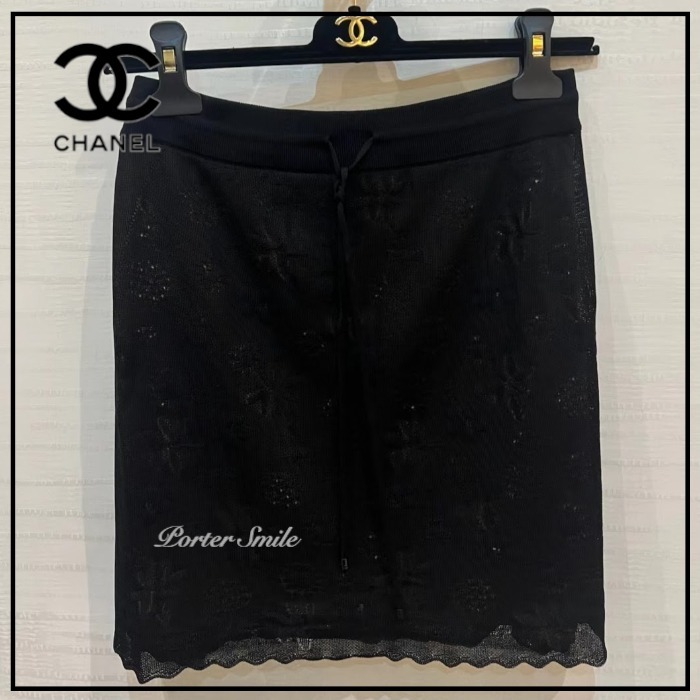 22AW☆すぐ届く! 【CHANEL シャネル】 スカート シルク 関税込