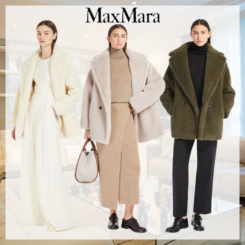 【エレガント】MaxMara《OLGA》テディベア アイコン コート