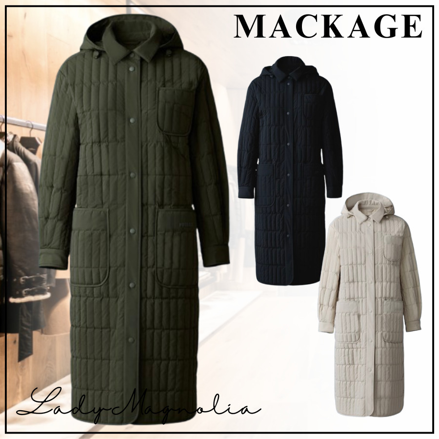 【MACKAGE】TADOKA☆ライトダウン キルティングロングコート