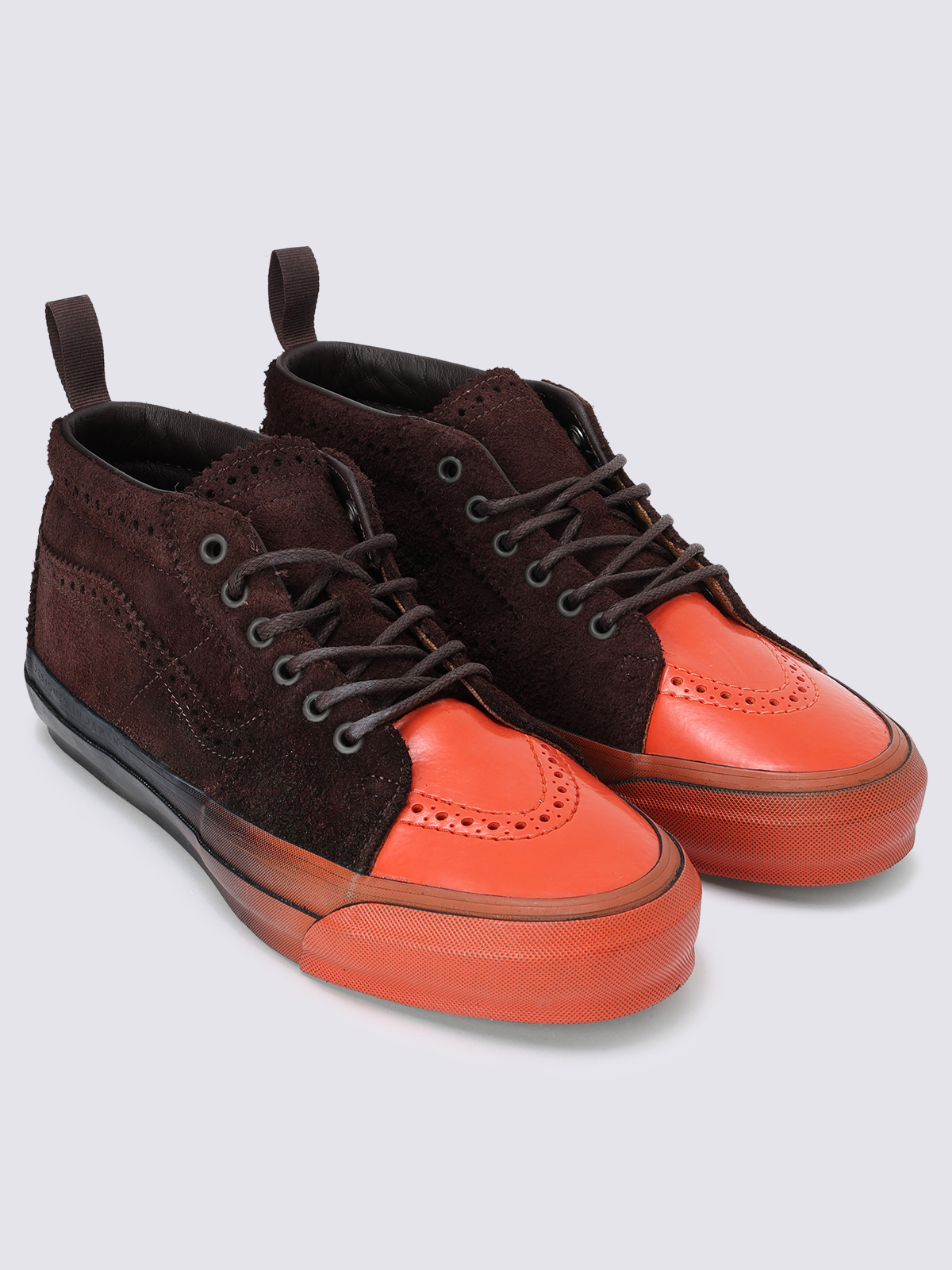 国内配送 VANS VARSITY SK8-MID REISSUE 83 BROGUE COFFEE BEAN