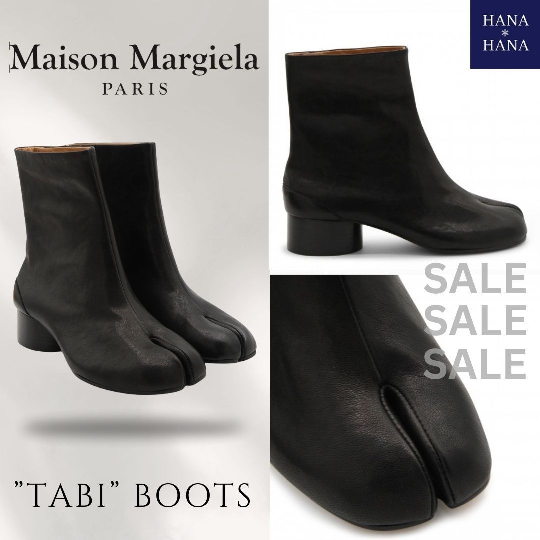 MAISON MARGIELA メゾンマルジェラ タビ レザー アンクルブーツ