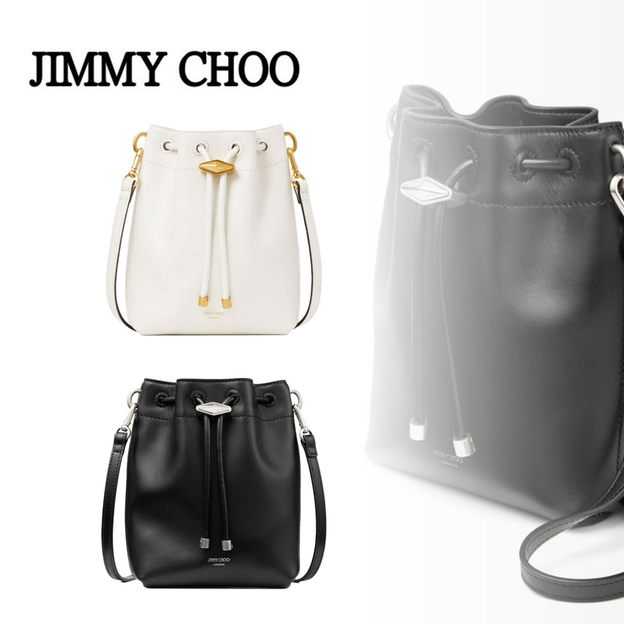 【JIMMY CHOO】シンチ ミニ レザー・ミニバッグ