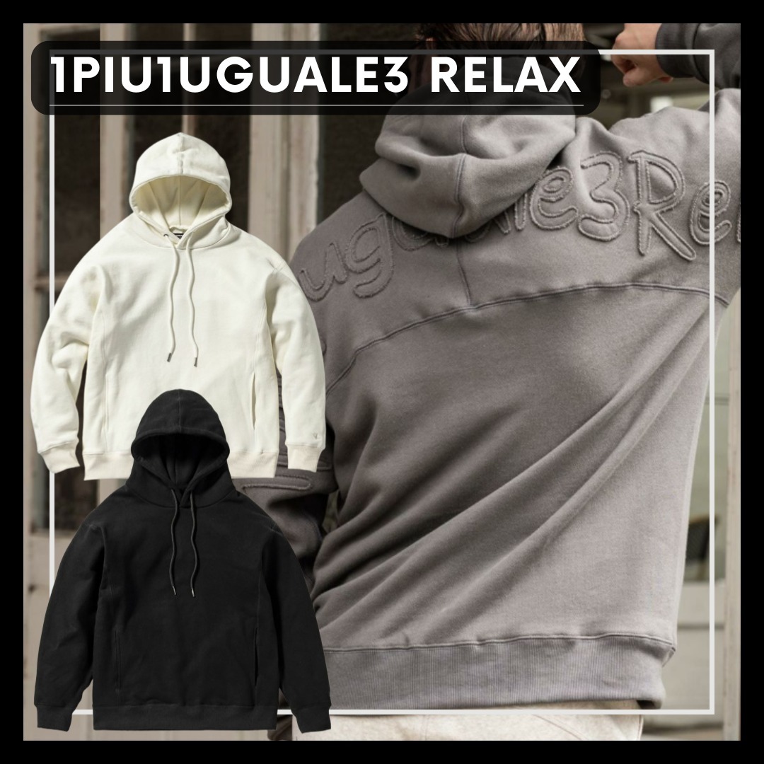 人気■1PIU1UGUALE3 RELAX■バックロゴ スウェットフーディー