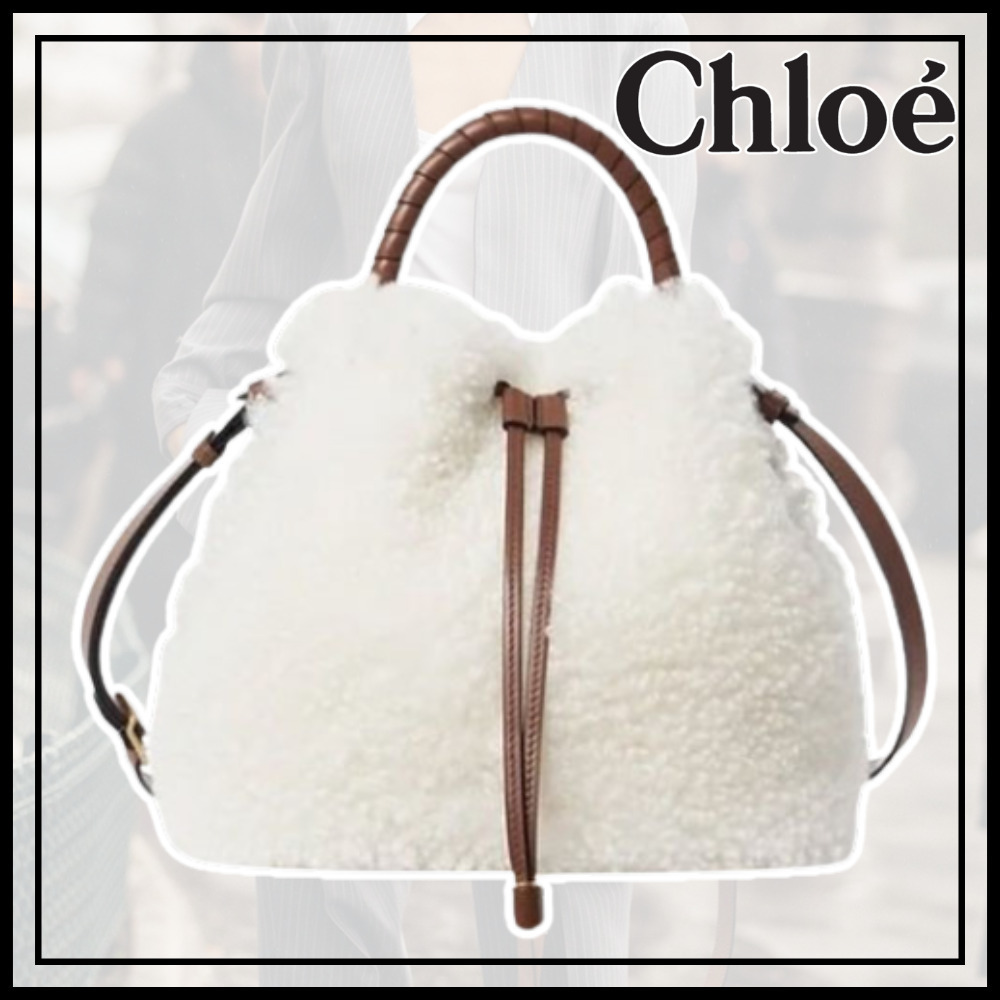 outlet【Chloe】クロエ MARCIE☆Tan バケット ショルダーバッグ